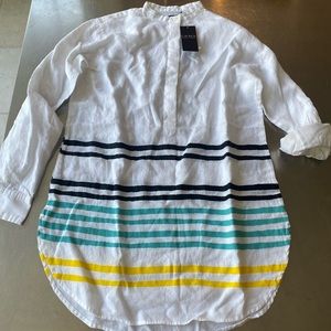 NWT Lauren by Ralph Lauren striped tunic shirt size small